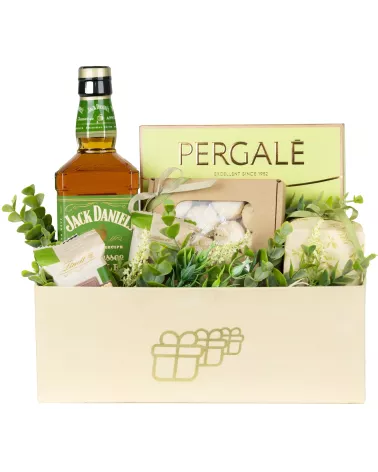 Zestaw 16 – Prezent z Whisky Jack Daniel’s Apple i Pralinkami Lindt