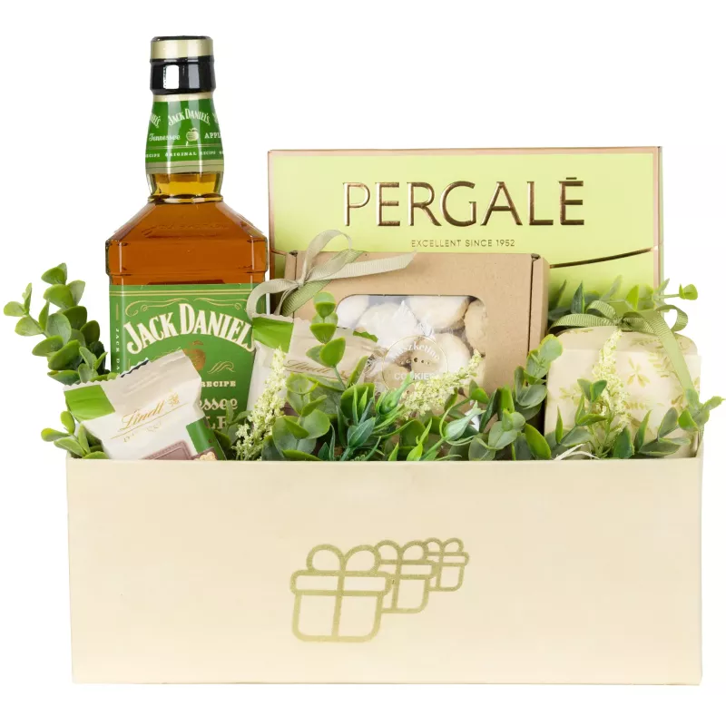 Zestaw Whisky Apple 16 – Prezent z Whisky Jack Daniel’s Apple i Pralinkami Lindt