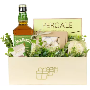 Zestaw Whisky Apple 16 – Prezent z Whisky Jack Daniel’s Apple i Pralinkami Lindt