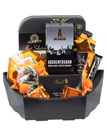 Zestaw 27 – Prezent z Whisky Auchentoshan, Kawą i Czekoladowymi Przysmakami
