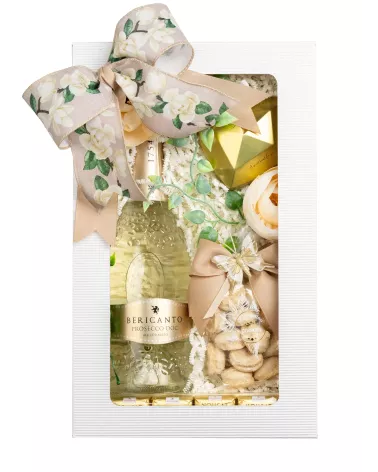 Zestaw Praliny i Prosecco 45 – Romantyczny Prezent z Prosecco, Słodyczami