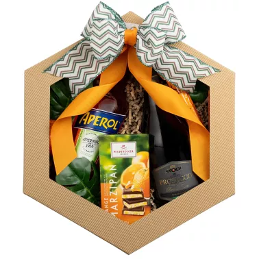 Zestaw Aperol Prosecco 50 – Letni Prezent z Aperolem, Prosecco i Czekoladą