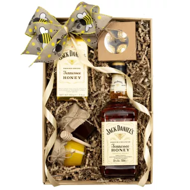 Zestaw Czekolada i Whisky Honey 54 - Luksusowy Zestaw z Whisky, Miodem i Pralinami Ferrero