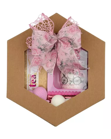 Zestaw Herbata i Kubek 69 – Relaksujący Prezent z Herbatą, Świecami i Porcelanowym Kubkiem