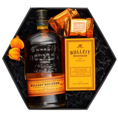 Zestaw Kosmetyki i Whisky 78 – Stylowy Prezent z Whisky Bulleit i Wodą po Golenia