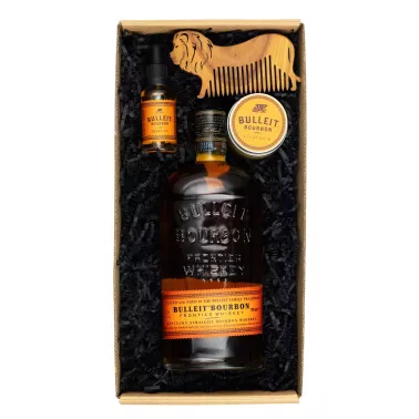 Zestaw Kosmetyki i Whisky 79 – Męski Zestaw z Whisky Bulleit i Kosmetykami do Brody