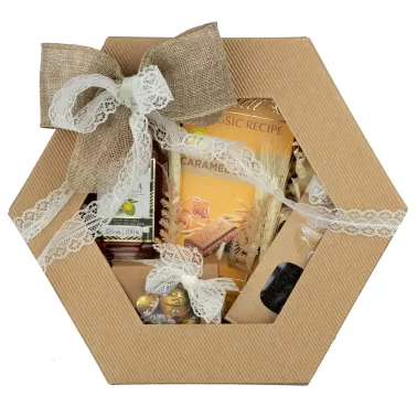 Zestaw Czekoladki i Likier 100 – Elegancki Upominek z Likierem Pigwowym, Herbatą i Pralinami Lindt