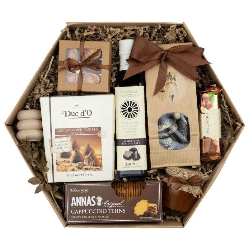 Zestaw Trufle i Oliwa 102 – Wykwintny Prezent z Truflami, Oliwą Truflową i Delikatesami Premium