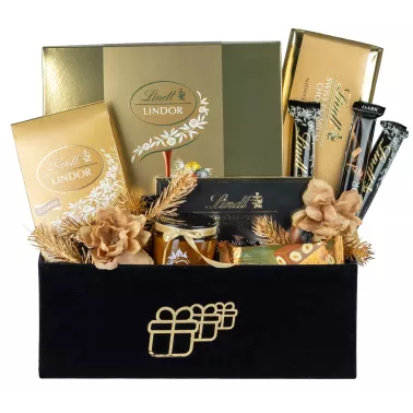 Zestaw Praliny Lindt i Świeca 116 – Czekoladowy Prezent z Pralinami i Słodyczami Lindt