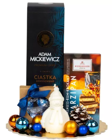 Zestaw Świąteczny Likier i Świeca 129 – stylowy prezent na Boże Narodzenie