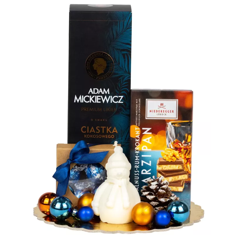 Zestaw Świąteczny Likier i Świeca 129 – stylowy prezent na Boże Narodzenie