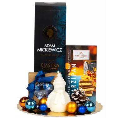 Zestaw Świąteczny Likier i Świeca 129 – stylowy prezent na Boże Narodzenie