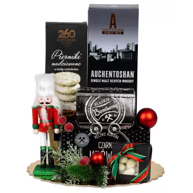 Zestaw Świąteczny Whisky i Bombony Śląskie 136 – Regionalny Prezent na Święta