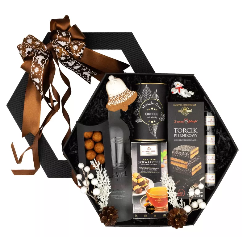 Zestaw Świąteczny Wódka i Marcepan 142– Elegancki Prezent na Boże Narodzenie