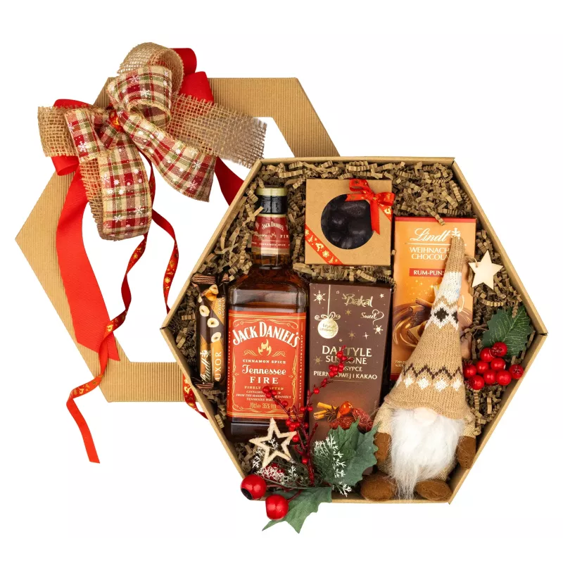Zestaw Świąteczny Whisky i Krasnal 143 – Gustowny Prezent Świąteczny