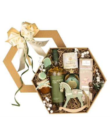 Zestaw Świąteczny Wino i Marcepan 144 – Oryginalny Prezent na Boże Narodzenie