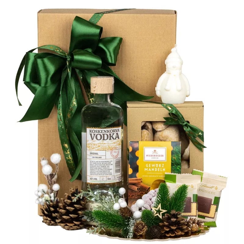 Zestaw Świąteczny Wódka i Migdały 146 – Gustowny Upominek Świąteczny