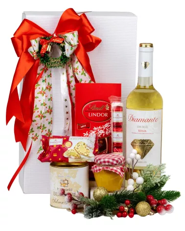 Zestaw Świąteczny Wino i Praliny 147 – Elegancki Prezent na Boże Narodzenie