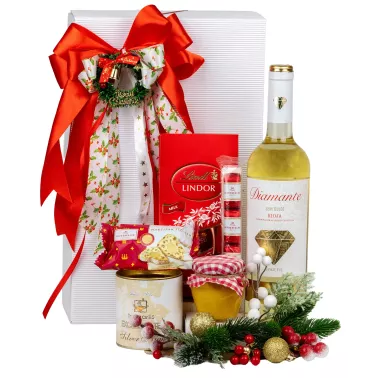 Zestaw Świąteczny Wino i Praliny 147 – Elegancki Prezent na Boże Narodzenie