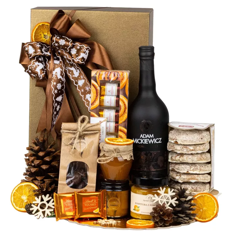 Zestaw Świąteczny Likier i Pierniki 149 – Wyszukany Prezent na Boże Narodzenie