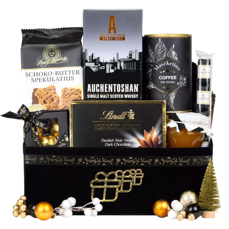Zestaw Świąteczny Whisky i Słodycze 151 – Elegancki Prezent na Gwiazdkę