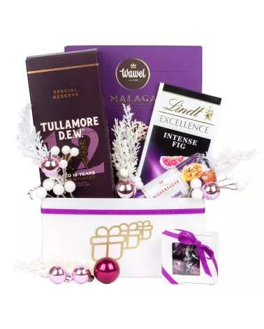 Zestaw Świąteczny Whisky i Słodycze 152 – Biznesowy Prezent na Boże Narodzenie