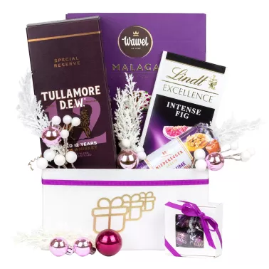 Zestaw Świąteczny Whisky i Słodycze 152 – Biznesowy Prezent na Boże Narodzenie