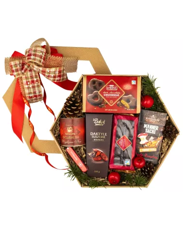 Zestaw Świąteczny Daktyle i Pierniki 164 - Gustowny Upominek Firmowy