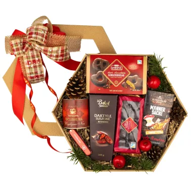 Zestaw Świąteczny Daktyle i Pierniki 164 - Gustowny Upominek Firmowy