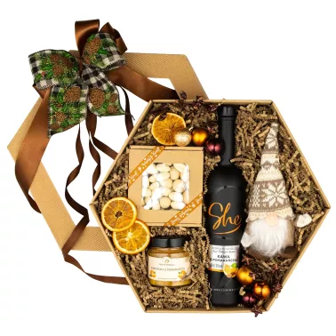 Zestaw Świąteczny Likier i Skrzat 166 - Prezent w Świątecznym Klimacie