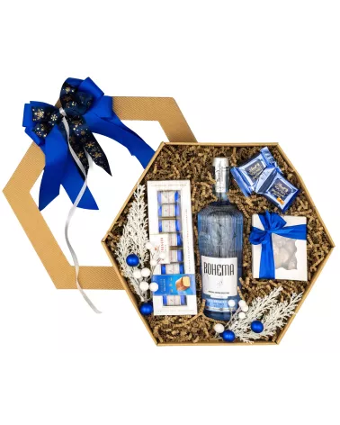 Zestaw Świąteczny Wódka i Praliny 168 - Klasyczny Prezent na Święta