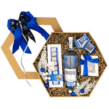 Zestaw Świąteczny Wódka i Praliny 168 - Klasyczny Prezent na Święta