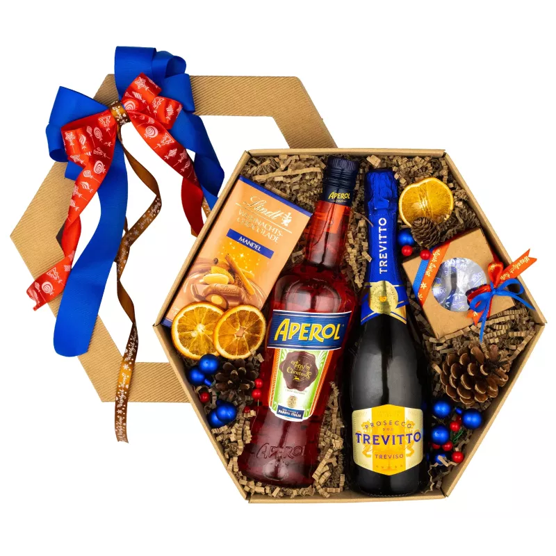 Zestaw Świąteczny Aperol i Prosecco 169 - Elegancki Prezent na Świąteczne Okazje