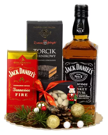 Zestaw Świąteczny Whisky Jack Daniels 134 – Stylowy Prezent na Boże Narodzenie