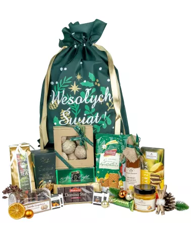 Worek Świąteczny Syrop i Słodycze 176 - Stylowy Prezent Firmowy