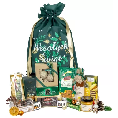 Worek Świąteczny Syrop i Słodycze 176 - Stylowy Prezent Firmowy