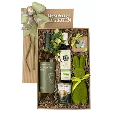 Zestaw Wielkanocny Oliwa 190 - Gotowy Prezent Wielkanocny z Oliwą i Oliwkami