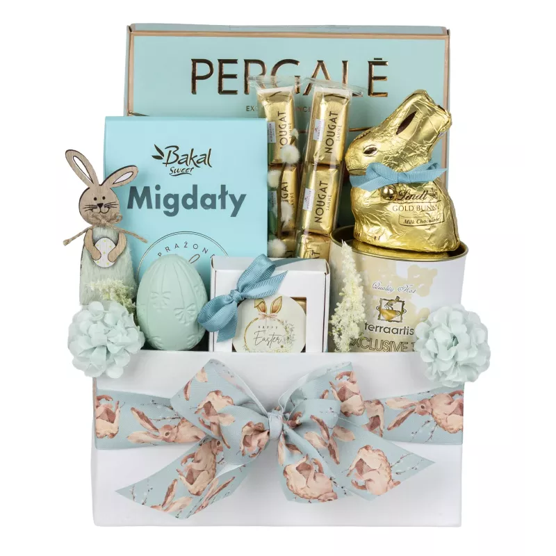 Zestaw Wielkanocny Słodkości 191 - Uroczy Zestaw Wielkanocny z Herbatą i Słodyczami